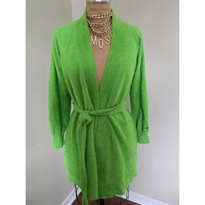 Savage X Fenty Neon Green Fuzzy Robe Cardigan XS/S Fits S–M NWT Rihanna